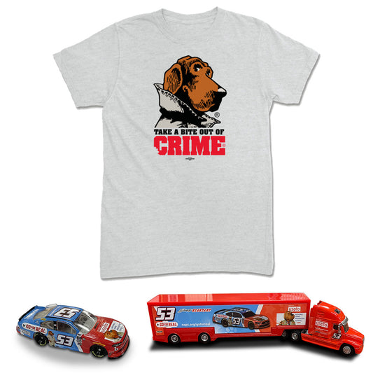 Car And Hauler With Vintage Tee Pack
